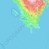 Topografische kaart Grad Pula, hoogte, reliëf