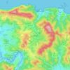 Topografische kaart Lemoiz, hoogte, reliëf