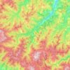 Topografische kaart Marradi, hoogte, reliëf