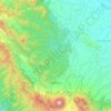 Topografische kaart Solok Selatan, hoogte, reliëf