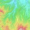 Topografische kaart Nagawa, hoogte, reliëf