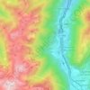 Topografische kaart 73660, hoogte, reliëf