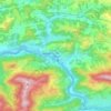 Topografische kaart Losenstein, hoogte, reliëf