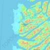 Topografische kaart Isla Patricio Lynch, hoogte, reliëf