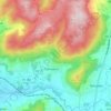 Topografische kaart Carvoeiro, hoogte, reliëf