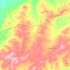 Topografische kaart Samai Sum, hoogte, reliëf