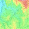 Topografische kaart Pram, hoogte, reliëf
