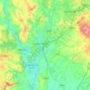 Topografische kaart Wyre Forest, hoogte, reliëf