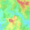 Topografische kaart Fertrève, hoogte, reliëf