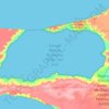 Topografische kaart Golfo San José, hoogte, reliëf