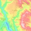 Topografische kaart Sadali, hoogte, reliëf