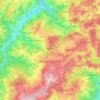 Topografische kaart Montese, hoogte, reliëf