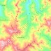 Topografische kaart Fondachelli-Fantina, hoogte, reliëf