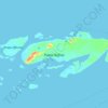 Topografische kaart Pulau Kofiau, hoogte, reliëf