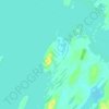 Topografische kaart Inishowen, hoogte, reliëf