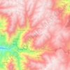 Topografische kaart Pira, hoogte, reliëf