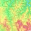 Topografische kaart Lobão, Gião, Louredo e Guisande, hoogte, reliëf