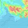Topografische kaart Δημοτική Ενότητα Ιεράς Πόλεως Μεσολογγίου, hoogte, reliëf