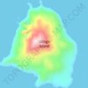 Topografische kaart Uliaga Island, hoogte, reliëf