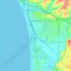 Topografische kaart Grover Beach, hoogte, reliëf