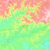 Topografische kaart São Pedro do Sul, hoogte, reliëf