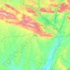 Topografische kaart Silvan, hoogte, reliëf