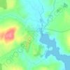 Topografische kaart Ballydehob, hoogte, reliëf
