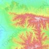 Topografische kaart Castejón de Valdejasa, hoogte, reliëf