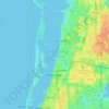 Topografische kaart Clearwater, hoogte, reliëf