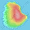 Topografische kaart Île Bonaventure, hoogte, reliëf