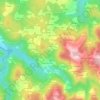 Topografische kaart O Ermo, hoogte, reliëf
