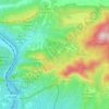 Topografische kaart Salinillas de Buradón, hoogte, reliëf