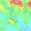 Topografische kaart Raissac-sur-Lampy, hoogte, reliëf