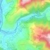 Topografische kaart Belaunza, hoogte, reliëf