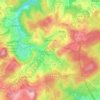Topografische kaart Dreis-Brück, hoogte, reliëf