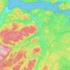 Topografische kaart Petit-Saguenay, hoogte, reliëf