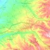 Topografische kaart Cervera, hoogte, reliëf