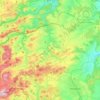 Topografische kaart Diemelsee, hoogte, reliëf