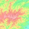 Topografische kaart Canguçu, hoogte, reliëf