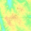 Topografische kaart Flaxville, hoogte, reliëf