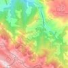 Topografische kaart La Focella, hoogte, reliëf