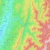 Topografische kaart Oshika, hoogte, reliëf