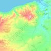 Topografische kaart Amejjaou أمجاو, hoogte, reliëf