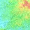 Topografische kaart BF Homes Caloocan, hoogte, reliëf