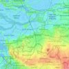 Topografische kaart Midden- en West-Brabant, hoogte, reliëf