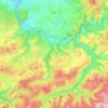 Topografische kaart Bratca, hoogte, reliëf