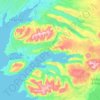 Topografische kaart Hvalfjarðarsveit, hoogte, reliëf