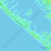 Topografische kaart Redington Beach, hoogte, reliëf