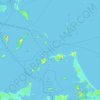 Topografische kaart Boston Harbor Islands National Recreation Area, hoogte, reliëf