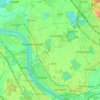 Topografische kaart 53859, hoogte, reliëf